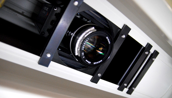 表面受光検査部（カメラ②）